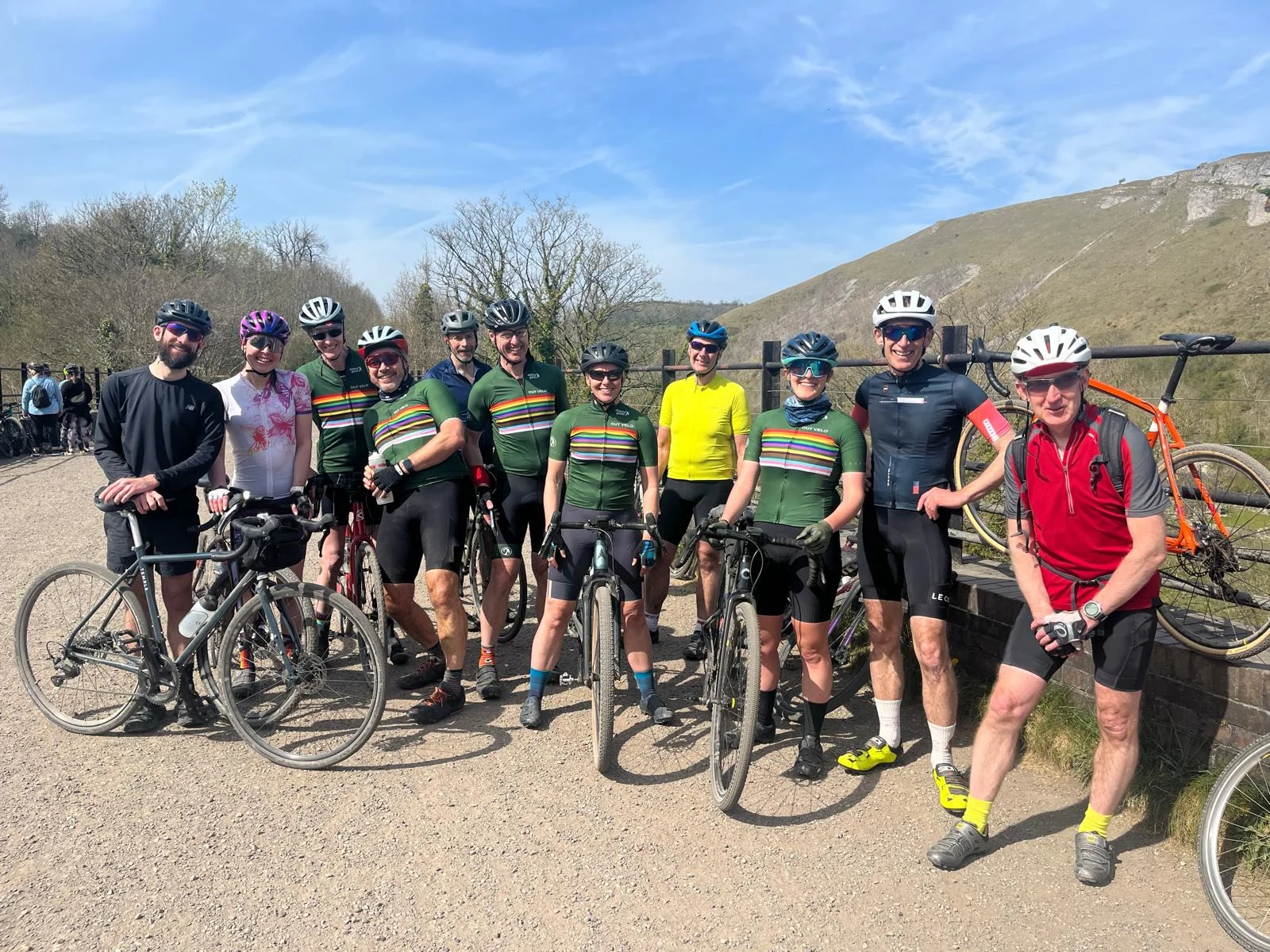 Out Velo members ready to ride together