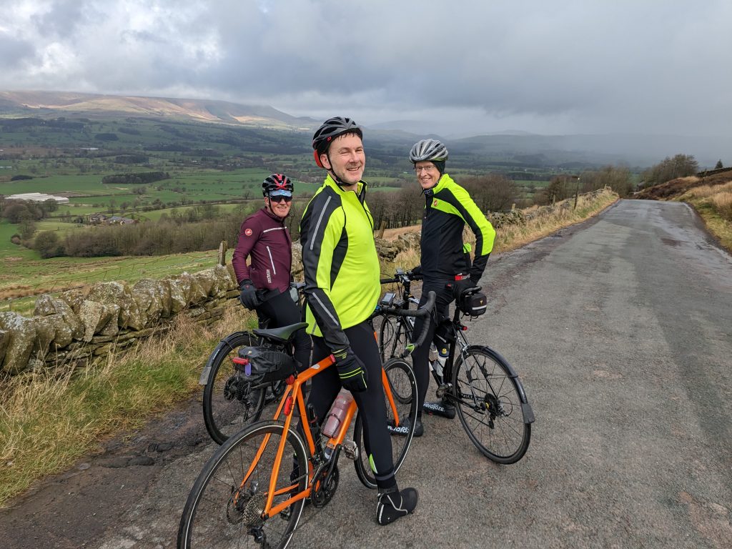 Out Velo cyclists in the Forest of Bowland